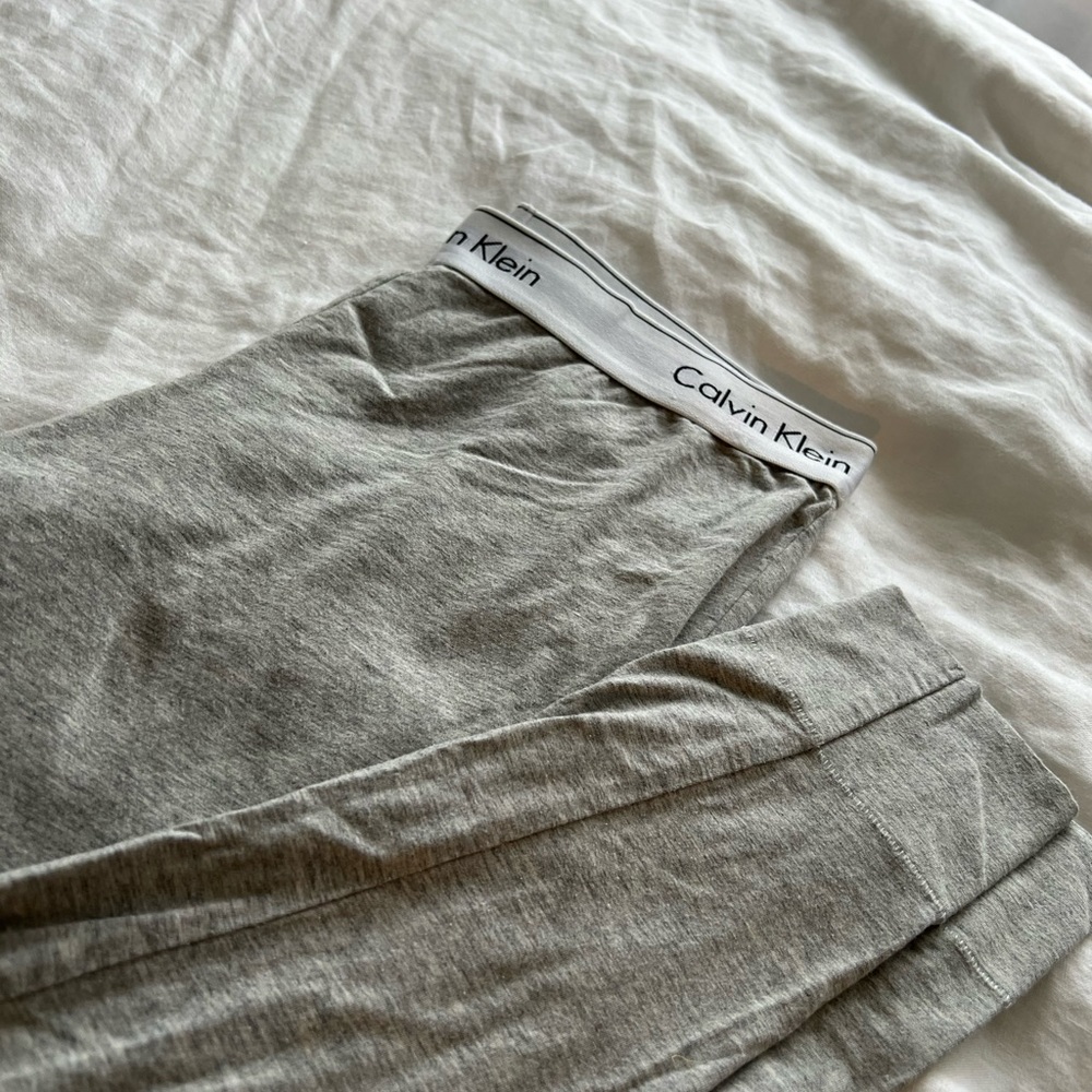 Calvin Klein cotton leggings gray